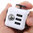Fidget Cube - Anti-Stress & Anxiety Reliever Play Toy - White / Black